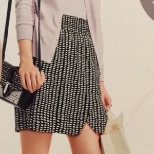 CAbi Reversible Faux Wrap Skirt Size Small